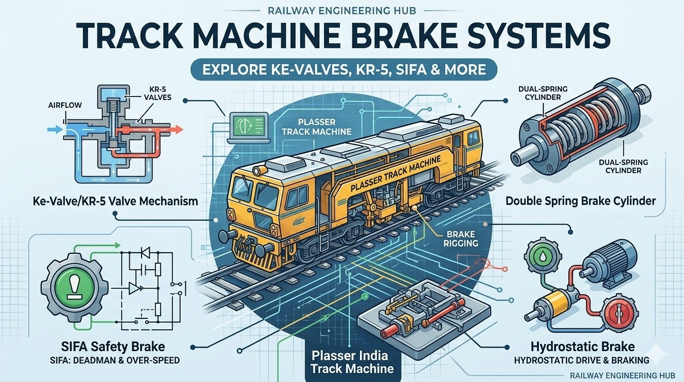 Railway Track Machine Brake System